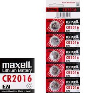 Pin cr2016 3v maxell dùng cho đồng hồ, máy tính, máy đo huyết áp,...