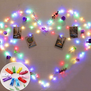 BỘ DÂY ĐÈN LED KÈM 20 KẸP ẢNH  RỜI