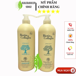 ✅[ BIOTIN ] DẦU GỘI XẢ BIOTIN COLAGEN TRẮNG GIẢM RỤNG TÓC PHỤC HỒI KHÔ SƠ HƯ TỔN 500 - 1000ML CHÍNH HÃNG