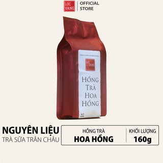 HỒNG TRÀ HOA HỒNG Nguyên Liệu Làm Trà Sữa Trân Châu Đường Đen Tự Pha 160g