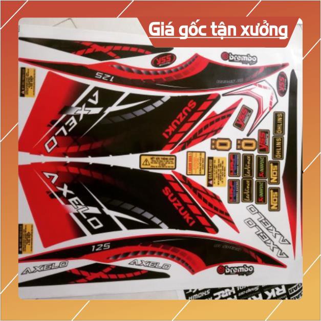 Ten rời xe axelo đỏ đen