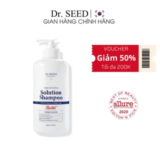 Dầu Gội Giảm Rụng Và Kích Thích Mọc Tóc DR.SEED Scalp Anti-hairl Solution Shampoo Thơm Mát Hương Nước Hoa 500ml