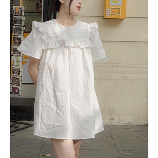 Áo babydoll kiểu áo váy ngực bèo xếp nếp ulzzang- Made by Toneontone TOT