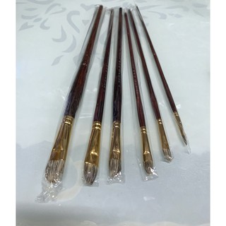 BỘ CỌ 6 CÂY VẼ ACRYLIC LÔNG RÁI CÁ