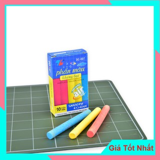 Phấn Viết Bảng Nhiều Màu Không Bụi Thiên Long DC-007