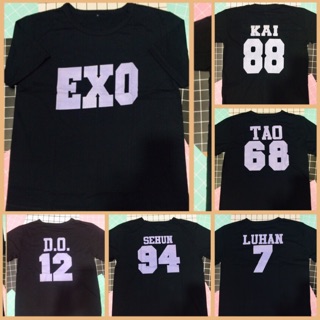 Áo phông EXO in 2 mặt 110k-> 50k ( tên nhóm + tên thành viên số )