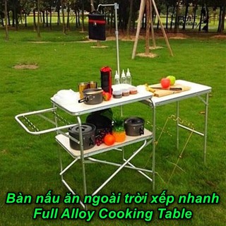 Full Alloy Cooking Table - Bàn nấu ăn ngoài trời xếp nhanh - Home and Garden