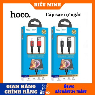 Cáp sạc tự ngắt Hoco U79, Sạc nhanh tự ngắt khi đầy pin, chính hãng hoco.