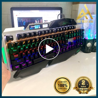 Bàn Phím Cơ Gaming Keycap Xuyên Led Đổi Màu Bosston MK915 Bàn Phím Máy Tính Laptop Có Dây Keyboard Chơi Game