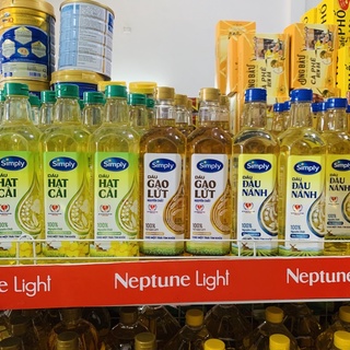 Dầu ăn Simply đậu nành , Hạt cải và Dầu gạo 1 Lít