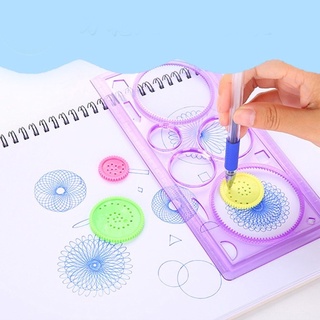 Thước vẽ hình vạn hoa, bánh răng cưa, hoa thị.