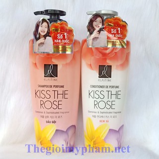 Dầu Gội Hoặc Dầu Xả Elastine Kiss The Rose 600ml