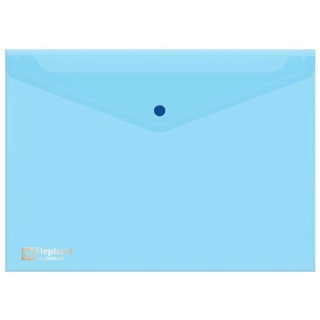 Bìa Nút Nhựa Elephant 425A4 - Màu Xanh Da Trời