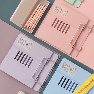 Giá đỡ, kẹp sách kim loại Pastel K30 chống cận thị hiệu quả, decor bàn học