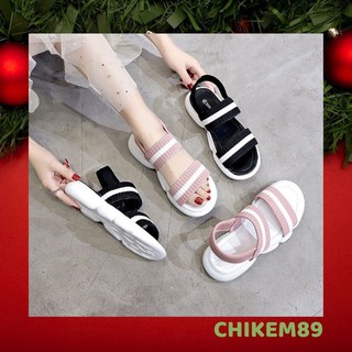 Sandal nữ quai chun ❤FREESHIP❤ phong cách hàn quốc, độn đế, tăng chiều cao
