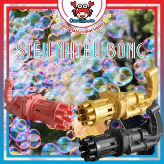 [Mã LIFE20KALL giảm 10% đơn 50K] Súng bắn bong bóng xà phòng 8 nòng,Súng máy thổi bong bóng 6 nòng đồ chơi cho bé