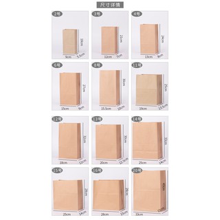 500 Túi giấy bánh mì thực phẩm size ngang x hông x cao 15x9x28cm