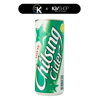 Nước giải khát Soda có Gaz vị Chanh Chilsung (250ml/lon)
