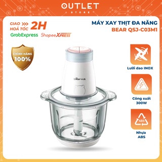 Máy xay thịt BEAR QSJ-C03M1, máy xay đa năng xay rau củ, thịt cá cua dung tích 2L