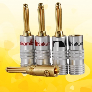 Đầu giắc cắm loa bắp chuối 4mm 6 chân Nakamichi siêu tiếp xúc (1 chiếc)