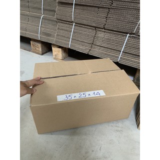 20 HỘP GIẤY 35x24x14 CARTON ĐÓNG HÀNG SHIPCOD-Thùng giấy giá rẻ-Thùng giấy có sẵn-Xưởng thùng giấy