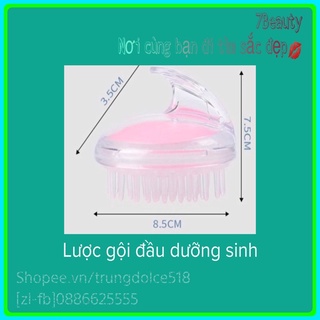 Lược gội đầu silicon dưỡng sinh massage da đầu