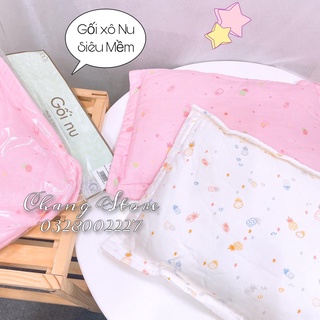 Gối Bông NOUS Vải Xô Mềm Mịn Cao Cấp Cho Bé