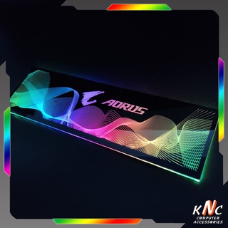 Tấm Che Hộp Nguồn PC Led 5v ARGB Họa Tiết Hình Sóng Vô Cực Logo Aorus Đồng Bộ Màu Hub Coolmoon