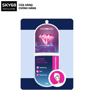 Mặt Nạ Dưỡng Trắng Da Kim Cương Foodaholic Diamond Brightening Essential Mask 23g