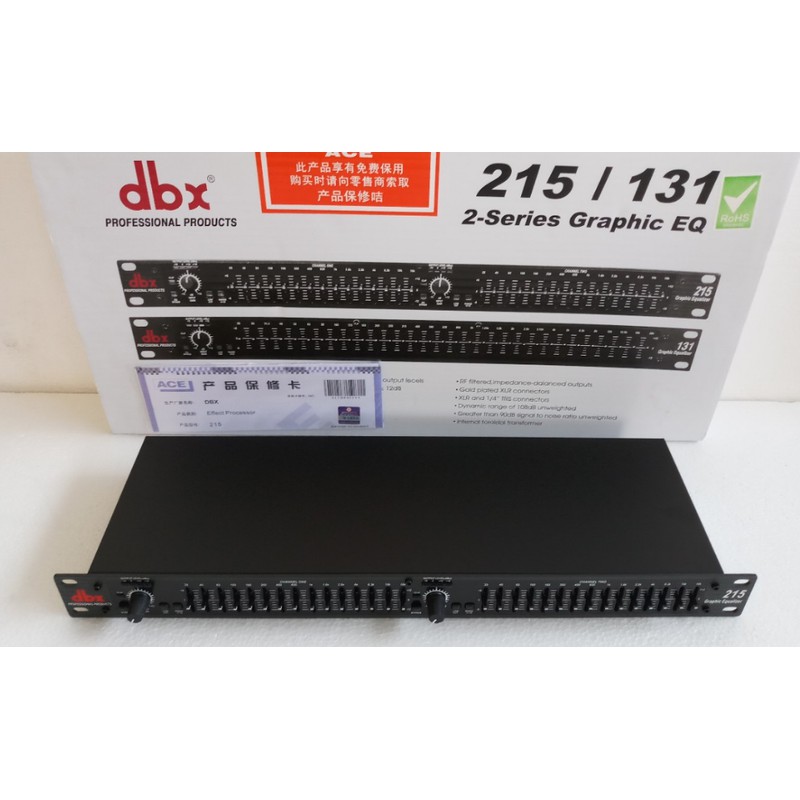Equalizer DBX 215, lọc xì