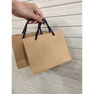 20 túi giấy Kraft ngang mini 12.5cm x 16cm x 6,5cm (mẫu số 18) đựng nước hoa đựng quà tặng sự kiện đựng mỹ phẩm