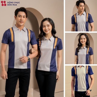 Áo Phông Nam / Nữ  Polo Ngắn Tay Thời Trang chất cotton cao cấp Màu Hàn Quốc sẵn hàng kèm video ảnh thật