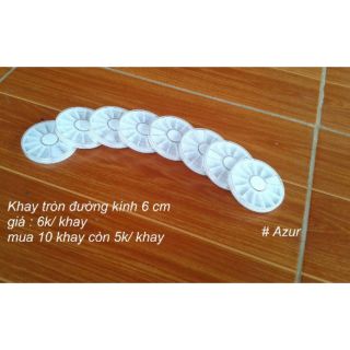 KHAY TRÒN NHỰA CÓ NẮP ĐỰNG MÀU