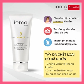 Tẩy tế bào chết cho da mụn IOMA PARIS Gentle Exfoliating Emulsion - 50ML