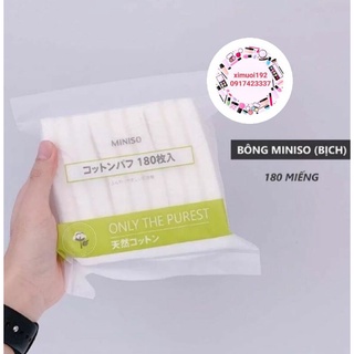 Bông Tẩy Trang Miniso 180 miếng