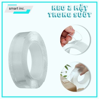 Băng Keo 2 Mặt 3m Silicon Keo Hai Mặt Dán Đồ Chắc Tái Sử Dụng Chịu Lực Nặng Trong Suốt
