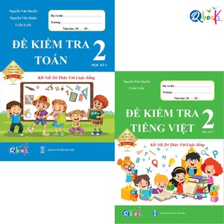 Sách - Combo Đề Kiểm Tra Toán và Tiếng Việt 2 - Kết Nối Tri Thức Với Cuộc Sống - Học Kì 1 (2 cuốn)