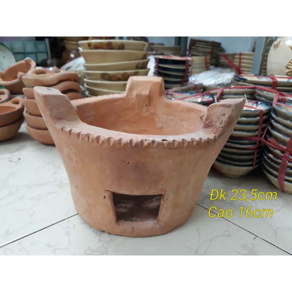 Bếp đất nung nướng than