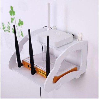 Kệ trang trí wifi mini treo tường 2 tầng hiện đại IG375- phòng khách/ngủ