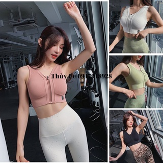 Áo bra thể thao chống sốc kéo khóa trước SIÊU TIỆN DỤNG cho phái nữ