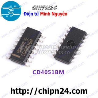[3 CON] IC CD4051 SOP-16 (SMD Dán) (CD4051BM 4051)