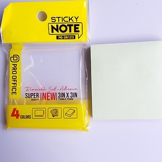 Giấy note Pro Office PO-SN123 kích thước 3x3 4 màu