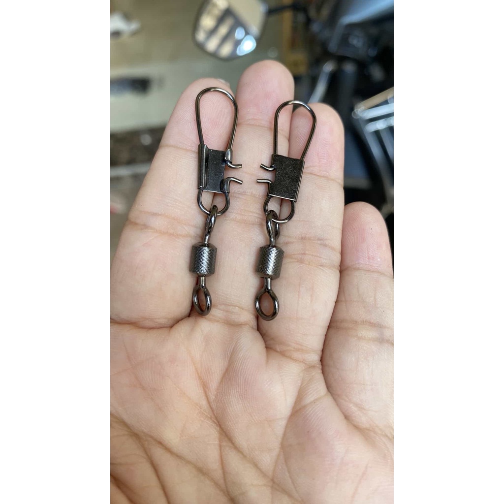 (SET 10 CÁI) KHOÁ (MANÍ) CÂU CÁ KHÍA INTERLOCK