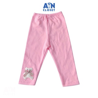 [Mã BMBAU50 giảm 7% đơn 99K] Quần Legging dài bé gái Hồng trơn - AICDBGOM24MW - AIN Closet