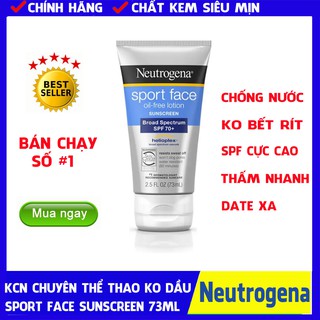 Kem chống nắng Neutrogena Sport Face Oil Free Lotion SPF70 73ml