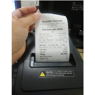 [TẶNG 5 CUỘN GIẤY IN K80] Máy In Bill K80 (Tự Động Cắt Giấy)