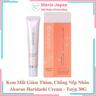 Kem Mắt Giảm Thâm Chống Nếp Nhăn Akaran Haridashi Cream - Tuýp 30G