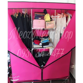 TỦ VẢI 3 BUỒNG 8 NGĂN FREE SHIP SG Hình thật shop