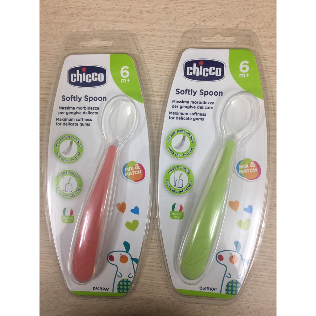 Thìa ăn dặm Silicon Chicco cho bé