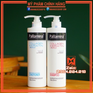✅[ PALLAMINA-CHÍNH HÃNG ] GỘI XẢ PHỤC HỒI SIÊU MƯỢT PALLAMINA COLLAGEN KERATIN COMPLEX 750ML CHÍNH HÃNG